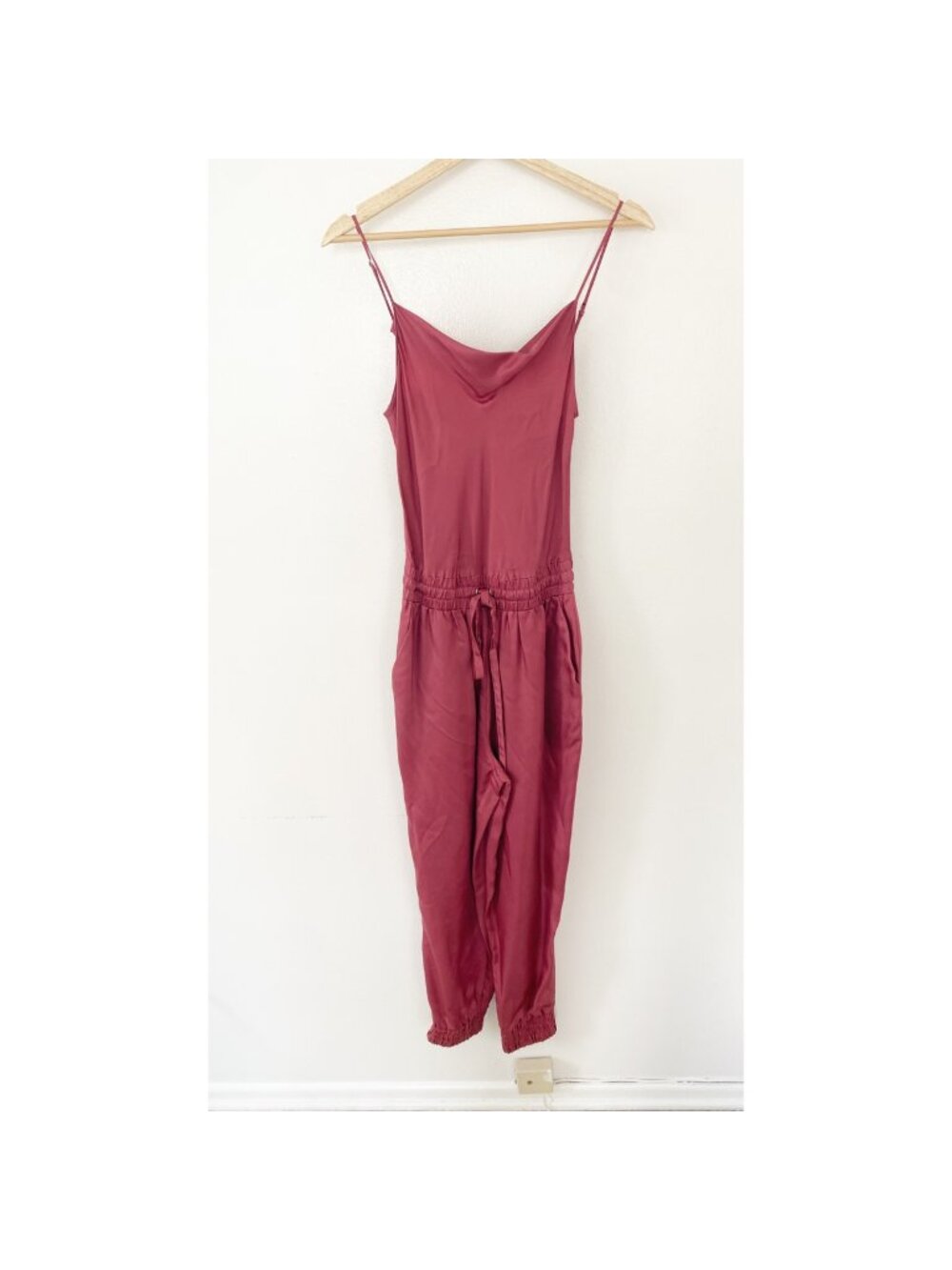Cinq a Sept Finnley Sleeveless Cowl-Neck Jumpsuit Pink